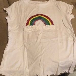 Girls rainbow shirt size 7/8